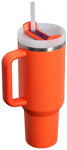 Stanley Quencher H2.0 Tumbler with Handle and Straw 30 oz | Flowstate 3-Position Lid | Cup Holder Compatible for Travel | Insulated Stainless Steel Cup | BPA-Free | Cherry Blossom