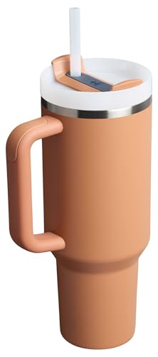 Stanley Quencher H2.0 Tumbler with Handle and Straw 30 oz | Flowstate 3-Position Lid | Cup Holder Compatible for Travel | Insulated Stainless Steel Cup | BPA-Free | Cherry Blossom