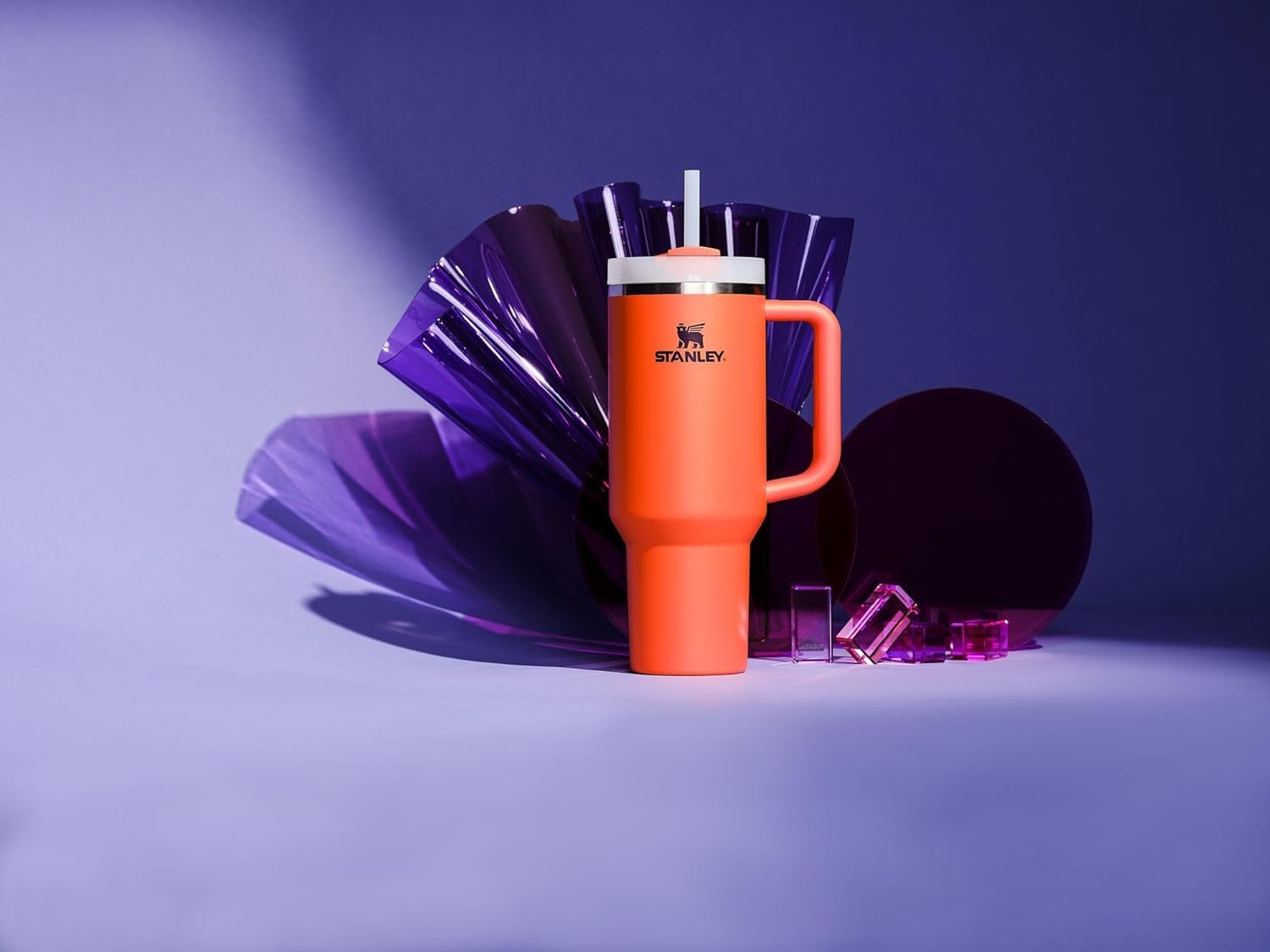 Stanley Quencher H2.0 Tumbler with Handle and Straw 30 oz | Flowstate 3-Position Lid | Cup Holder Compatible for Travel | Insulated Stainless Steel Cup | BPA-Free | Cherry Blossom